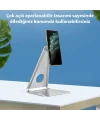 ALLY Metal Masa Üstü Standlı Mıknatıslı Tablet Telefon Tutucu-(5775)