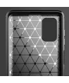 ALLY Samsung Galaxy M51 Brushed Carbon Fiber Silikon Kılıf-(5775)