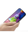 ALLY SM Galaxy M51 Full Glue Tempered Full Cam Ekran Koruyucu-(5775)