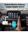 Ally Usb+Type-C Android Kablosuz Carplay Adaptör Çevirici - Youtube Netflix Tiktok Video Yansıtıcı-(5775)