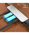 Ally Usb (Type-C to 5in1  Hdtv 2xUSB+2x PD) Hub Adaptör Çoklayıcı-(5775)