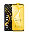 ALLY Xiaomi Poco M3  9D Full Glue Tempered Cam Ekran Koruyucu-(5775)