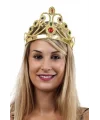 Altın Renk Plastik Prenses Tacı Kraliçe Tacı 60 Cm