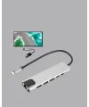 Alüminyum Gövdeli Type‑C HDMI & Ethernet Adaptör – Tak & Çalıştır