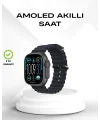 AMOLED Akıllı Saat Bluetooth Arama Su Geçirmez