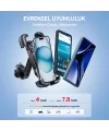 360° Derece Ayarlanabilen Gidon Bağlantılı Bisiklet Motosiklet İçin Abs 4-7.8″ İnç Telefon Tutucu
