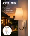 Ayarlanabilir Soket Lamba Gece Okuma Işığı
