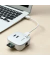 Baseus Çok Fonsiyonlu Notebook Adaptörü Hub Dual USB 3.0 RJ45 TF/SD-(5775)