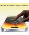 Baseus Corning iPhone 15 Pro Full Koruma Eye-Protection Tempered Cam Ekran Koruyucu-(5775)