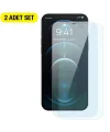 Baseus Crystal 0.3mm iPhone 12 Pro Max Tempered Ekran Koruyucu 2 Adet Set-(5775)
