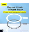 Baseus Crystal iPhone 12 Pro Max Kılıf Magsafe Uyumlu Manyetik Kılıf-(5775)