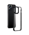 Baseus Crystal iPhone 13 Pro 6.1 Kılıf Jel Çerçeve Zırhlı Silikon Kılıf-(5775)