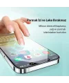 Baseus Crystal iPhone 15 Plus Full Koruma Eye-Protection Tempered Cam Ekran Koruyucu-(5775)