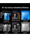 Baseus Crystal iPhone 15 Privacy Full Koruma Tempered Cam Ekran Koruyucu 2 Adet Set-(5775)