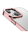 Baseus Glitter iPhone 13 6.1inç Kılıf Renkli Kenar Şeffaf Silikon-(5775)