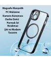 Baseus Glitter iPhone 14 6.1 Magsafe Silikon Kılıf + Tempered Ekran Koruyucu Set-(5775)
