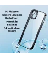 Baseus Glitter iPhone 14 6.1 Renkli Kenar Silikon Kılıf + Tempered Ekran Koruyucu Set-(5775)