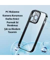 Baseus Glitter iPhone 14 Pro 6.1 Renkli Kenar Silikon Kılıf + Tempered Ekran Koruyucu Set-(5775)