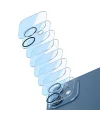 BASEUS iPhone 12 6.1 3D Full Kaplama Kamera Koruyucu Cam 2 Adet Set-(5775)