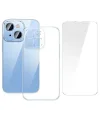 Baseus iPhone 15 Crystal Serisi Silikon Kılıf + Tempered Ekran Koruyucu Set-(5775)