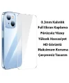 Baseus iPhone 15 Crystal Serisi Silikon Kılıf + Tempered Ekran Koruyucu Set-(5775)