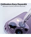 Baseus iPhone 15 Pro/15 Pro Max için Crystal Serisi HD Cam Kamera Koruyucu 2 Adet Set-(5775)