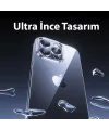 Baseus iPhone 15 Schott Serisi Şeffaf Silikon Kılıf + Tempered Ekran Koruyucu Set-(5775)