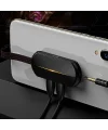 Baseus L47 3in1 2X iPhone Lightning başlık Ve 3.5mm Kulaklık Çıkışlı Şarj Adaptörü-(5775)