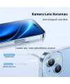 Baseus Simple Case iPhone 14 Plus 6.7 Kamera Korumalı İnce Silikon Şeffaf Kılıf-(5775)