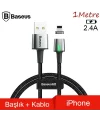 Baseus Zinc Magnetic Usb Kablo Şarj İPhone 14-13-12-11 1Metre-(5775)