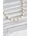 Beyaz Doğal Deniz Kabuğu Dizi Kadın Kolye