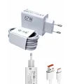 Beyaz Ultra Plus Hızlı Şarj Seti Şarj Adaptörü ve Kablosu 67W