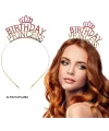 Birthday Princess Kristal Taç – Altın Kaplama