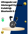 Bluetooth 5.3 Kablosuz Kulaklık 30mm Sürücü LED Ekranlı Mikrofonlu