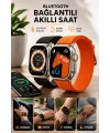 Bluetooth Bağlantılı 49MM Dokunmatik Akıllı Saat Sağlık ve Spor Takip Özellikli