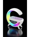 Bluetooth Hoparlör Dijital Göstergeli Wireless Şarj RGB Işıklı