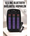 Bluetooth Hoparlör RGB Işıklı USB SD Kart Girişli Taşınabilir