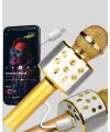 Bluetooth Karaoke Mikrofon Şarjlı Uzun Pil Ömürlü Çok Fonksiyonlu