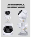 Bluetooth Müzikli Astronot Projeksiyon Lambası Yıldız ve Ay Efektli