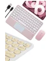 Bluetooth Touchpad Klavye 10.9 inch Kablosuz Wifi Q Klavye Slim