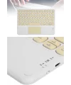 Bluetooth Touchpad Klavye 10.9 inch Kablosuz Wifi Q Klavye Slim