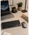 Bluetooth ve 2.4G Destekli Kablosuz Klavye Mouse Seti Şarj Edilebilir