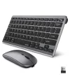 Bluetooth ve 2.4G Destekli Kablosuz Klavye Mouse Seti Şarj Edilebilir