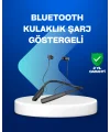 Boyun Askılı Kablosuz Bluetooth Kulaklık – Aktif Gürültü Önleme LCD Ekranlı