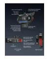 Bt57 Motosiklet Kask Kulaklık Intercom Işıklı Motorsiklet Interkom