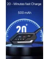 Bt62 Motosiklet Kask Kulaklığı Bluetooth Intercom 2 Intercom Bağlantılı