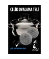 Çelik Bulaşık Ovalama Teli 4 Adet