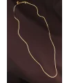 Çelik Gold Renk 60 cm İnce İtalyan Zincir Kolye