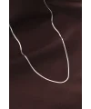 Çelik Gümüş Renk 60 cm İnce İtalyan Zincir Kolye