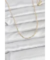 CM 14K Gold Renk Burgu Model 60 cm Kadın Kolye